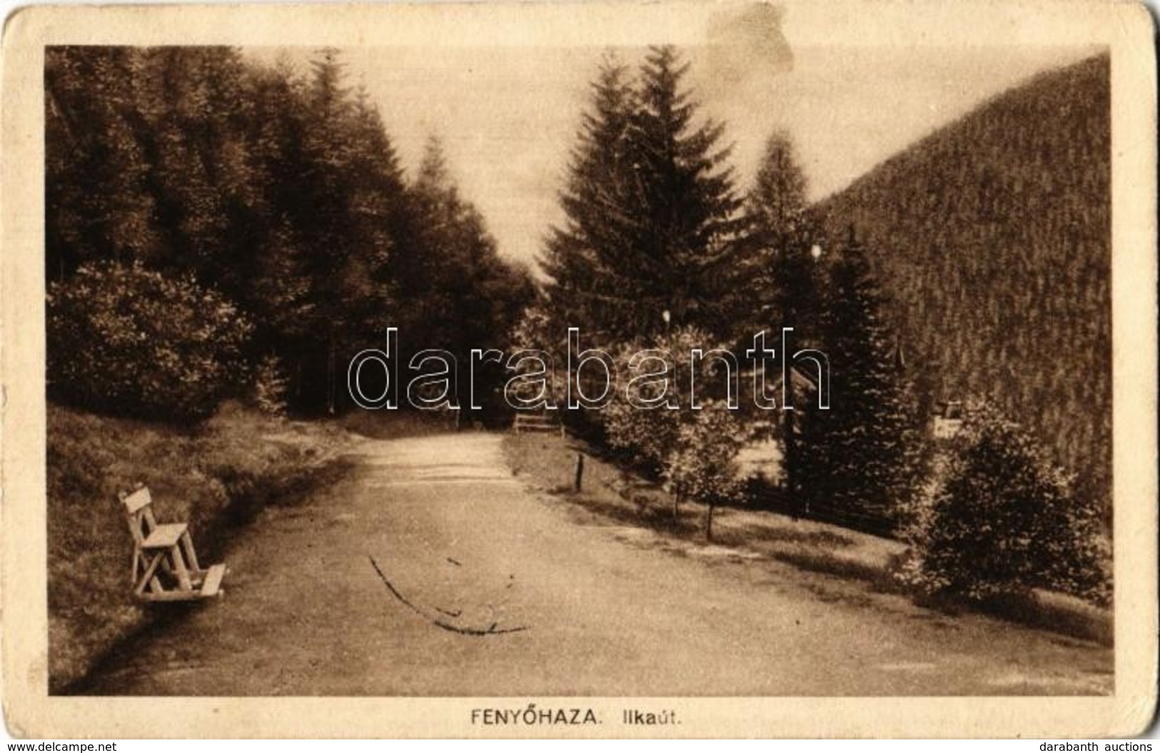 T2/T3 1917 Fenyőháza, Lubochna; Ilka út. Madarassy Béla Felvétele / Road (EK) - Zonder Classificatie