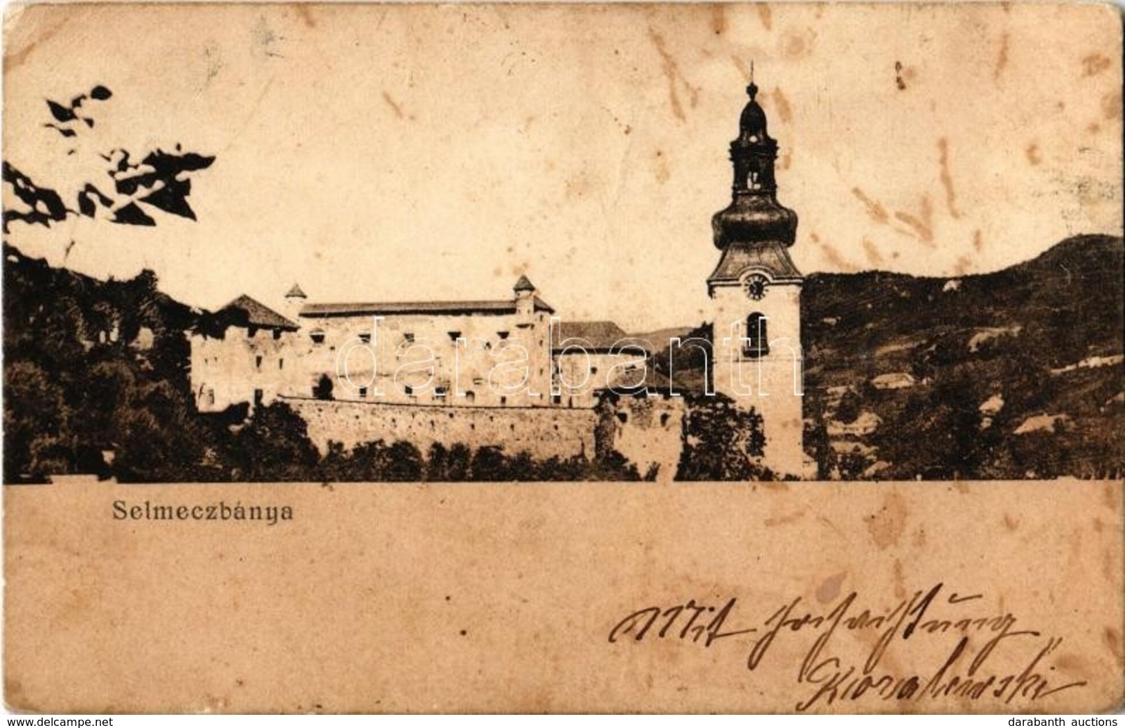 T3 1905 Selmecbánya, Banská Stiavnica;  Óvár. Joerges özv. és Fia / Stary Zámok / Old Castle (fl) - Ohne Zuordnung