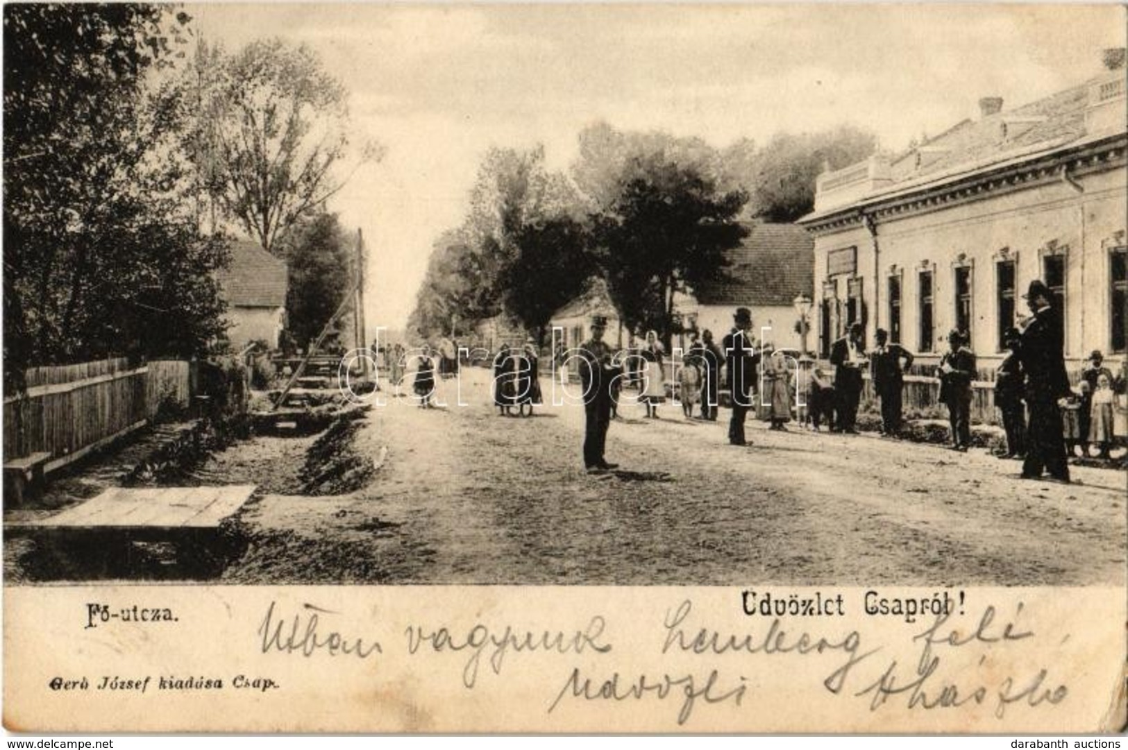 T2/T3 1902 Csap, Cop, Chop; Fő Utca, üzlet. Gerő József Kiadása / Main Street, Shop (EK) - Ohne Zuordnung