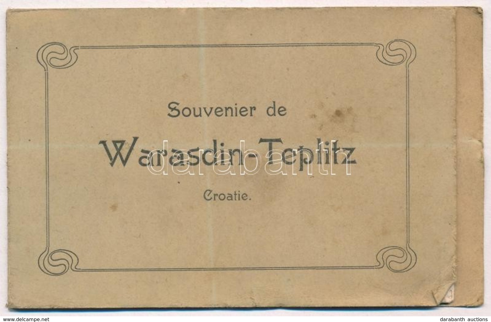 ** T2/T3 Varasdfürdő, Warasdin-Töplitz, Varazdinske Toplice; Kihajtható Leporello 3 Lappal / Folding Leporello With 3 Ca - Sin Clasificación