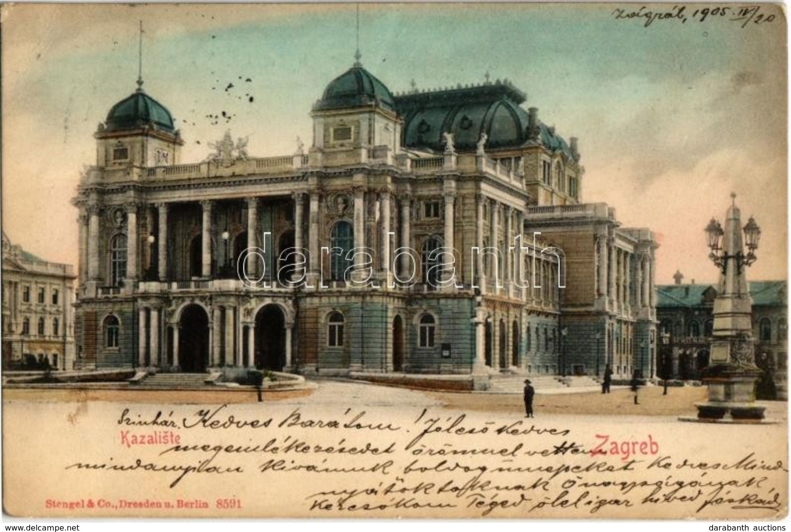 T2/T3 1905 Zagreb, Zágráb; Kazaliste / Theatre  (EK) - Sin Clasificación