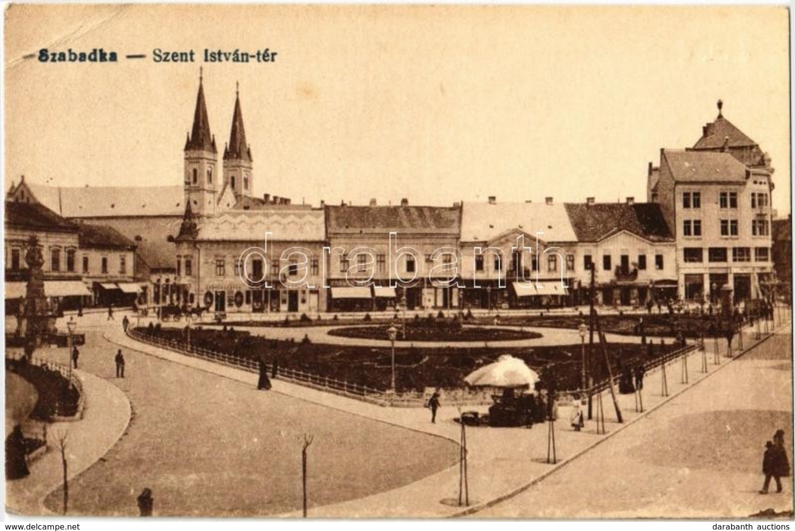 ** T2/T3 Szabadka, Subotica; Szent István Tér, Gyógyszertár, Kramer Béla üzlete / Square, Pharmacy, Shop (EK) - Non Classés