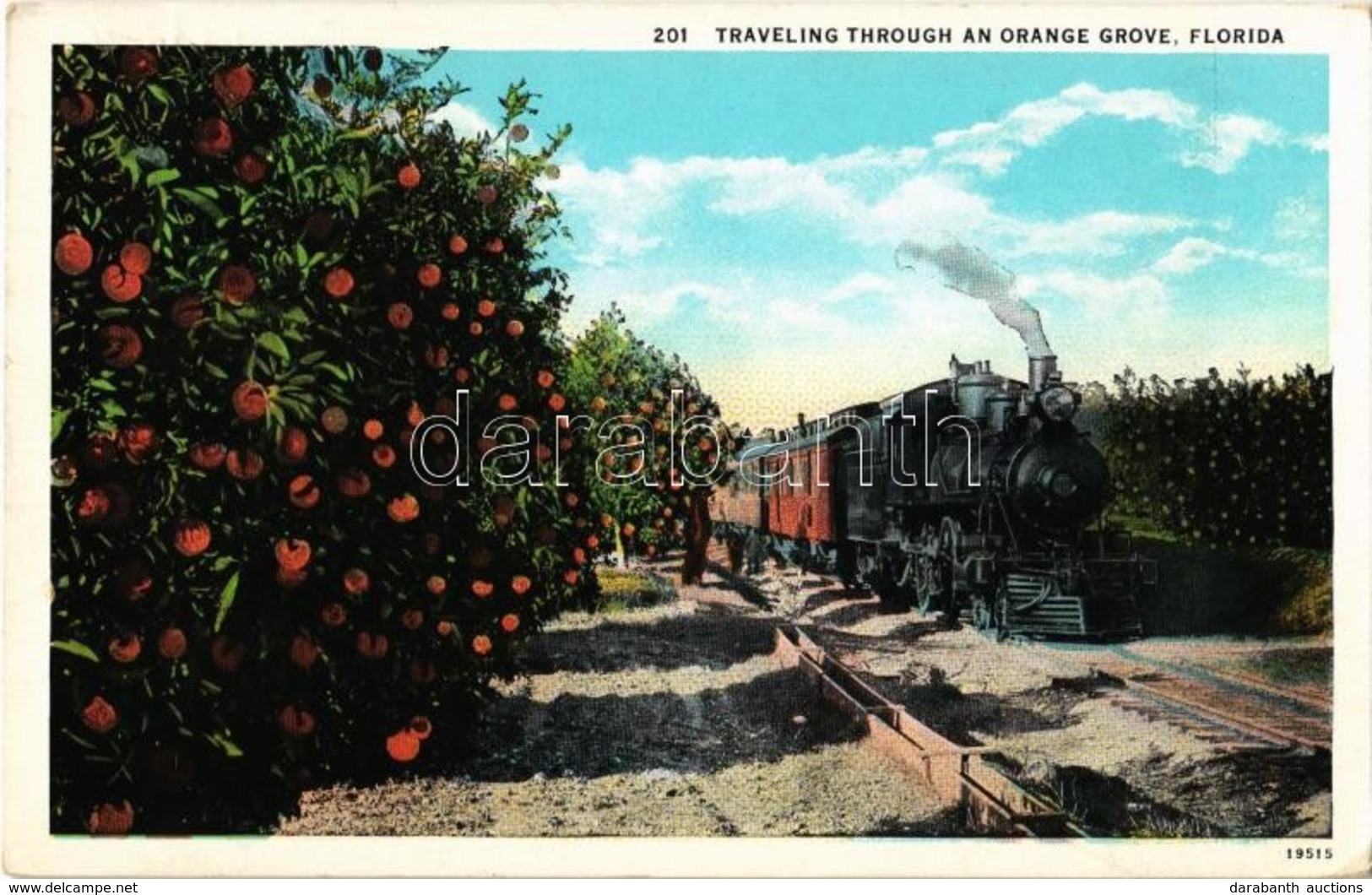 * T2/T3 Florida, Traveling Through An Orange Grove, Locomotive (Rb) - Ohne Zuordnung