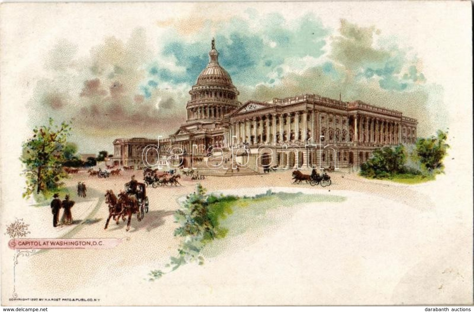 ** T3 Washington, Capitol, Litho (gluemark) - Sin Clasificación