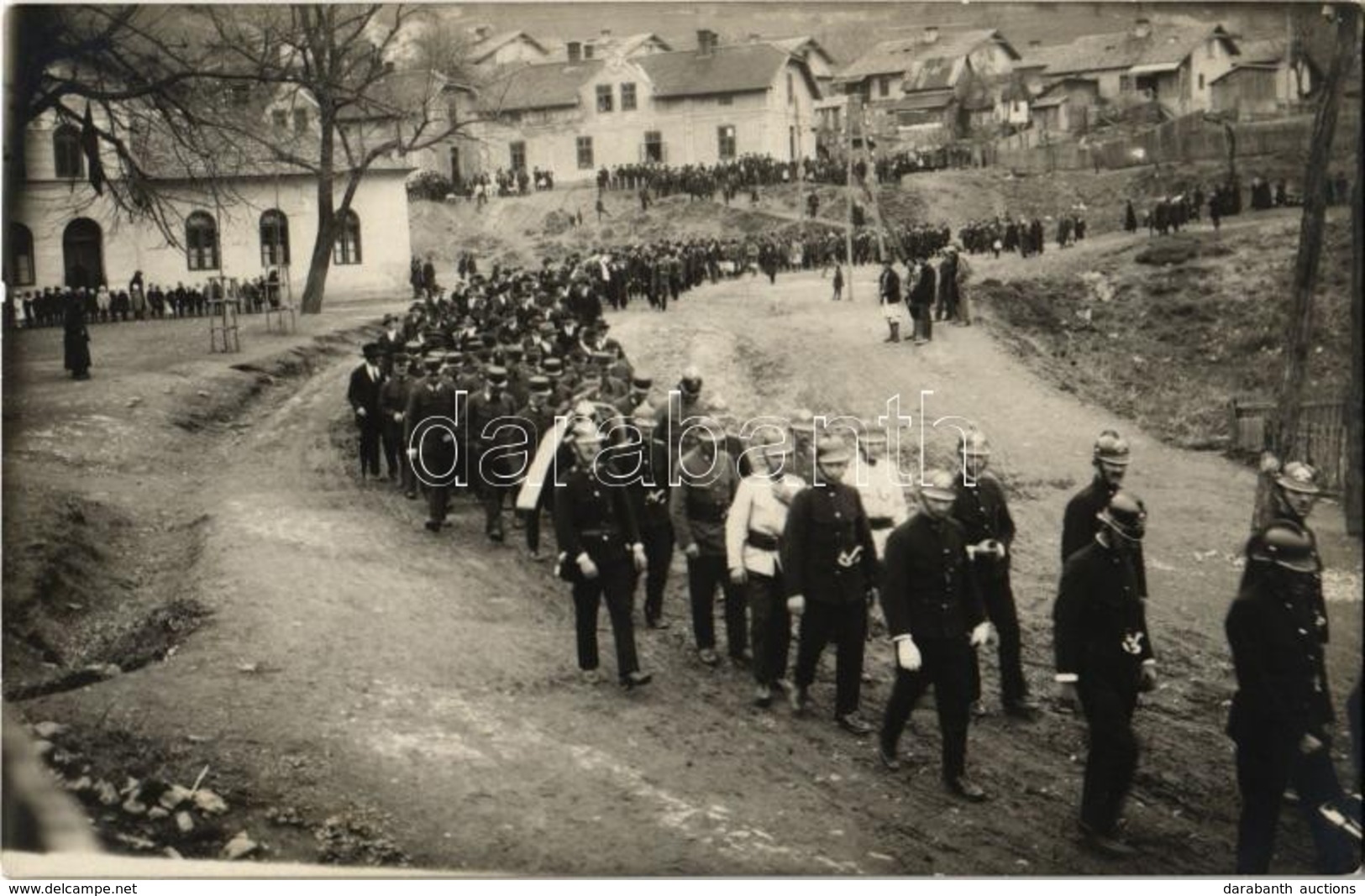 ** T1 Unknown Municipality, Parade With Firefighters (?). Photo - Zonder Classificatie