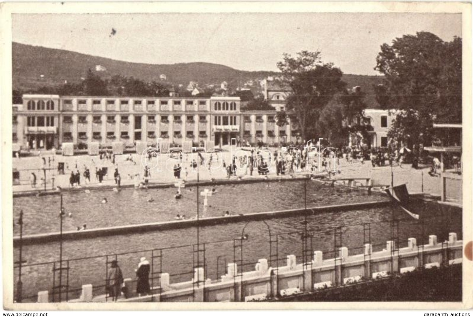 T2/T3 Baden Bei Wien, Café-Restaurant Thermal-Strandbad. Hans Nachbargauer / Bathing People, Spa (EK) - Unclassified