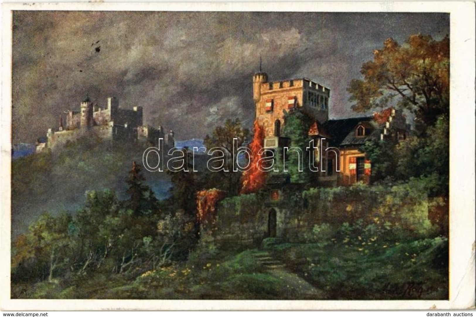 T2/T3 Salzburg, Mönchsberg, Postkartenzentrale Ferd. Morawetz / Hill, Castle S: Andr. Roth (EB) - Zonder Classificatie