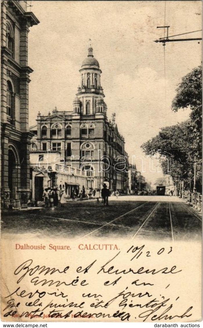 T2/T3 1903 Kolkata, Calcutta; Dalhousie Square, Tram (EK) - Zonder Classificatie