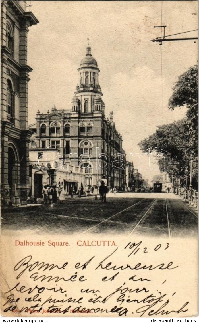 T2/T3 1903 Kolkata, Calcutta; Dalhousie Square, Tram (EK) - Sin Clasificación