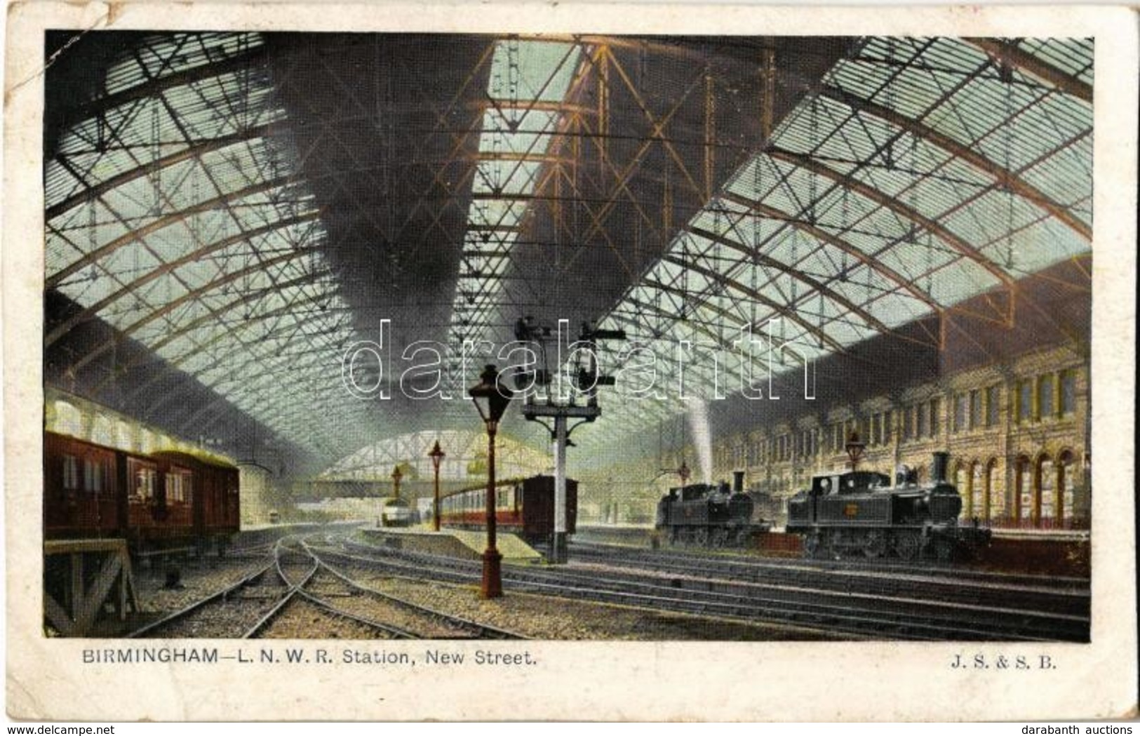 T3 1904 Birmingham, London And North Western Railway (L.N.W.R.) Station, New Street, Locomotives (EB) - Ohne Zuordnung