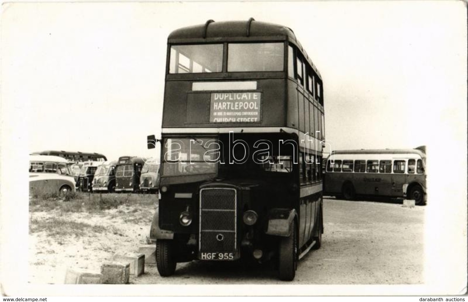 * T2 Hartlepool, Double-decker Bus, Photo (non PC) - Zonder Classificatie