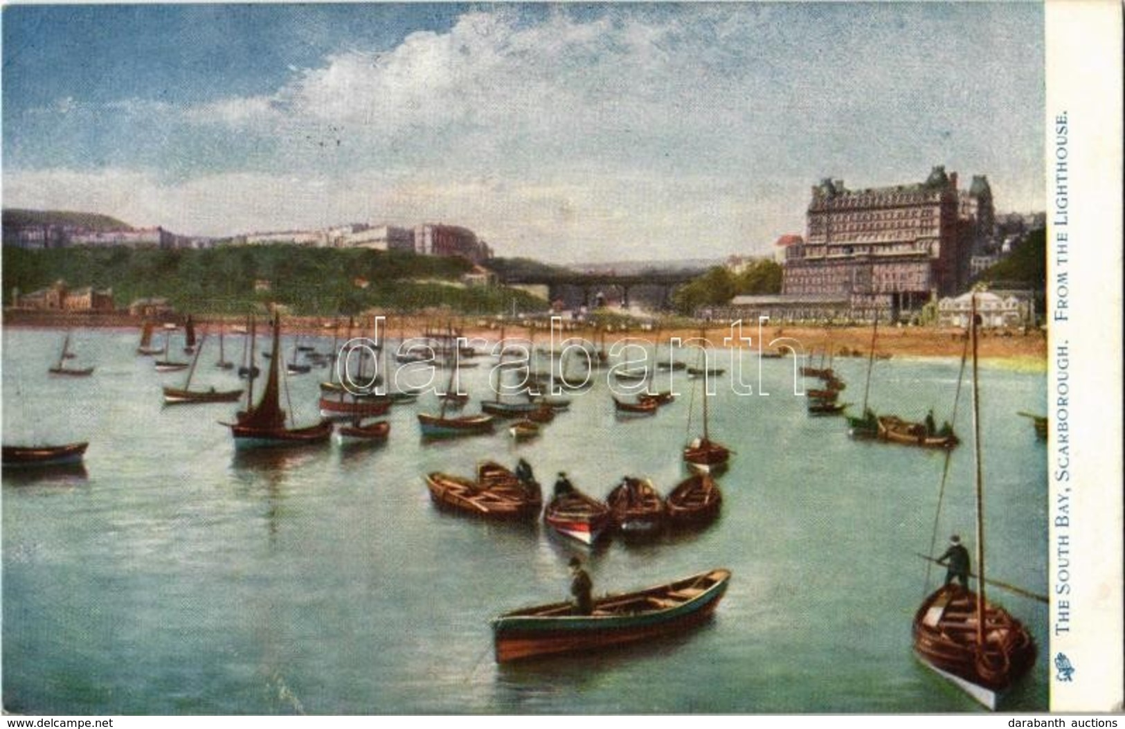 T2 1903 Scarborough, South Bay, View From The Lighthouse, Sailing Boats; Raphael Tuck & Sons 'View' Series 775. - Non Classés