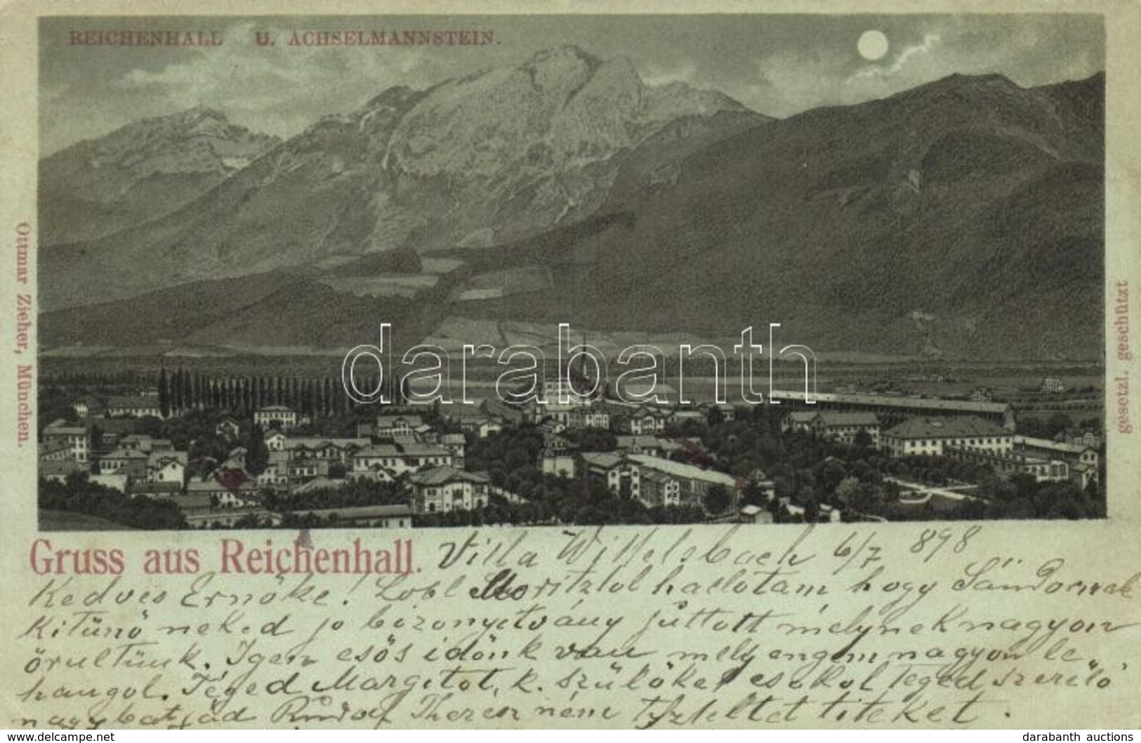 T3 1898 Bad Reichenhall, Achselmannstein, Ottmar Ziher Litho (EB) - Zonder Classificatie