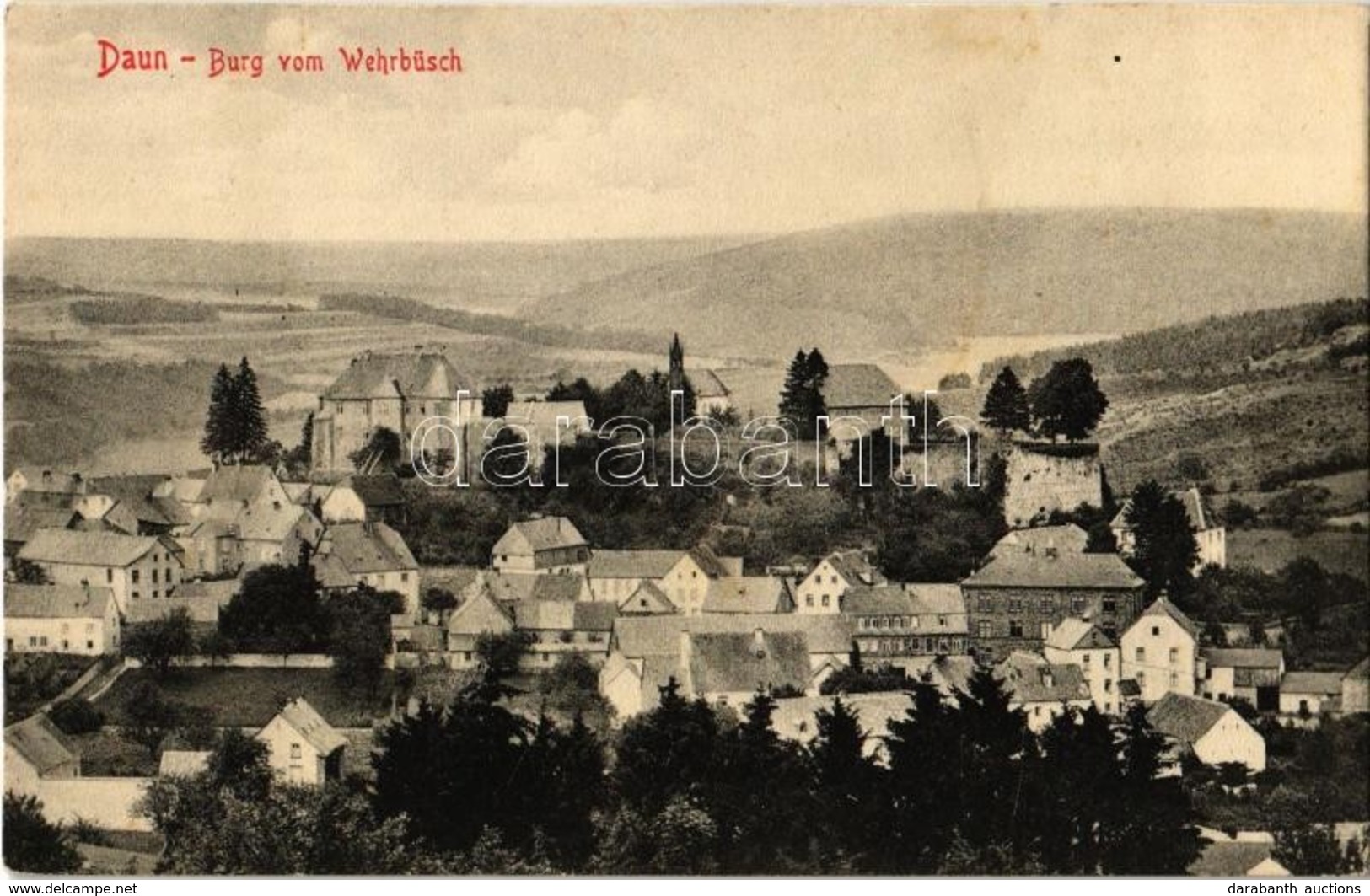 * T2 Daun, Burg Vom Wehrbüsch / General View, Castle - Zonder Classificatie