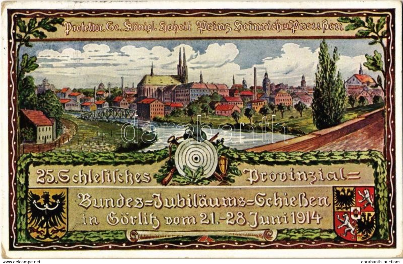 T2 1914 Görlitz, 25. Schlesisches Provinzial Bundes Jubiläums Schiessen / 25th Silesian Provincial Federal Jubilee Shoot - Zonder Classificatie