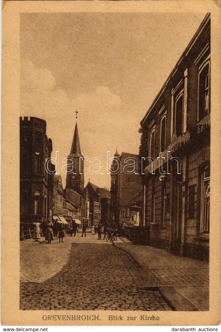 * T2 Grevenbroich, Kirche, Restaurant Rheinischer Hof / Street, Church, Restaurant - Zonder Classificatie