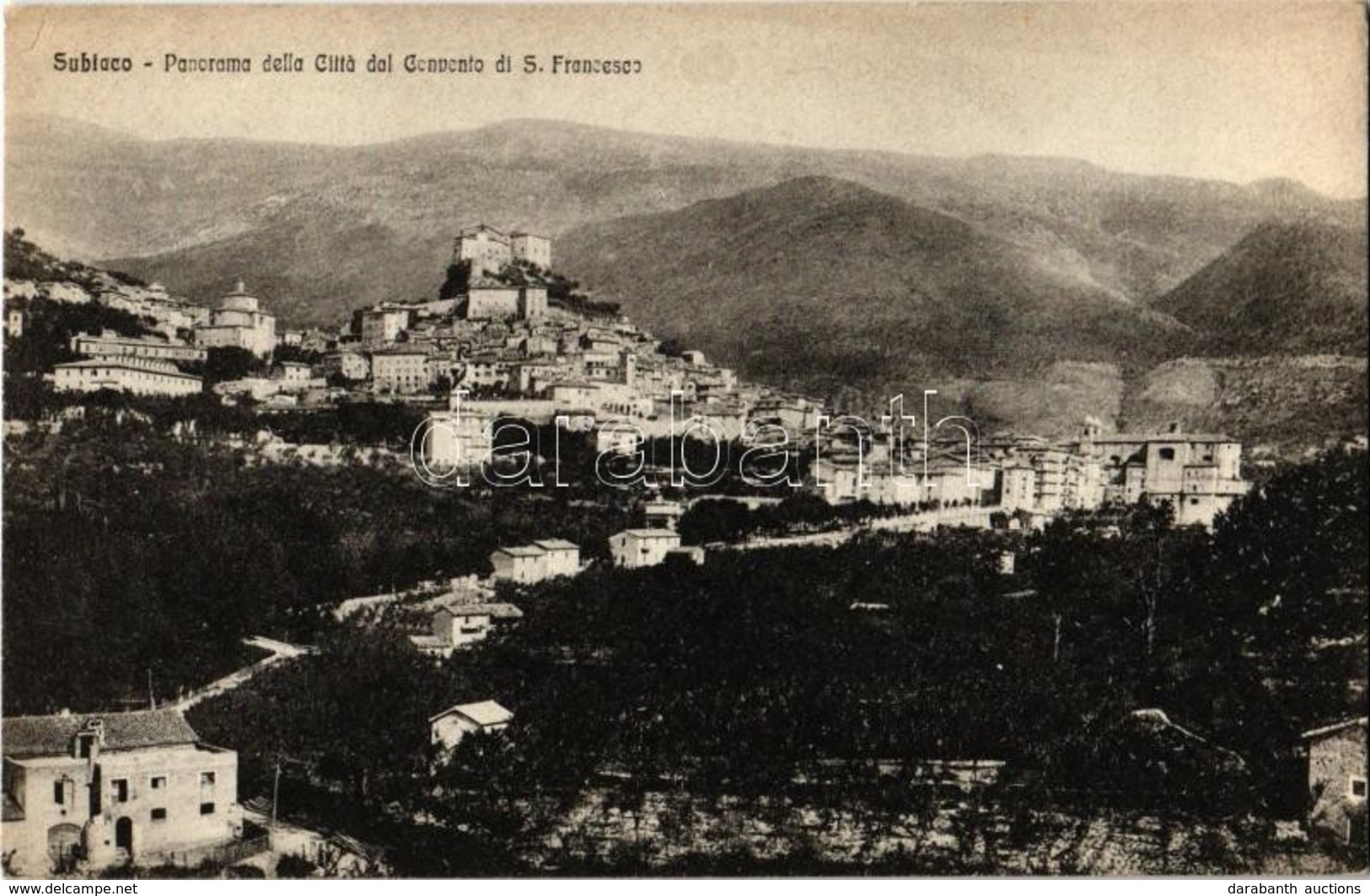 ** T2 Subiaco, Panorama Della Citta Dal Convento Di S. Francesco / View From The St. Francis Convent - Unclassified