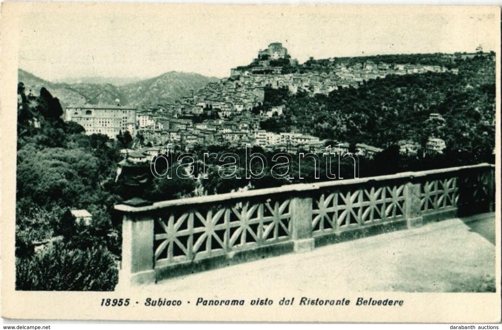 ** T2 Subiaco, Panorama Visto Dal Ristorante Belvedere / General View - Unclassified