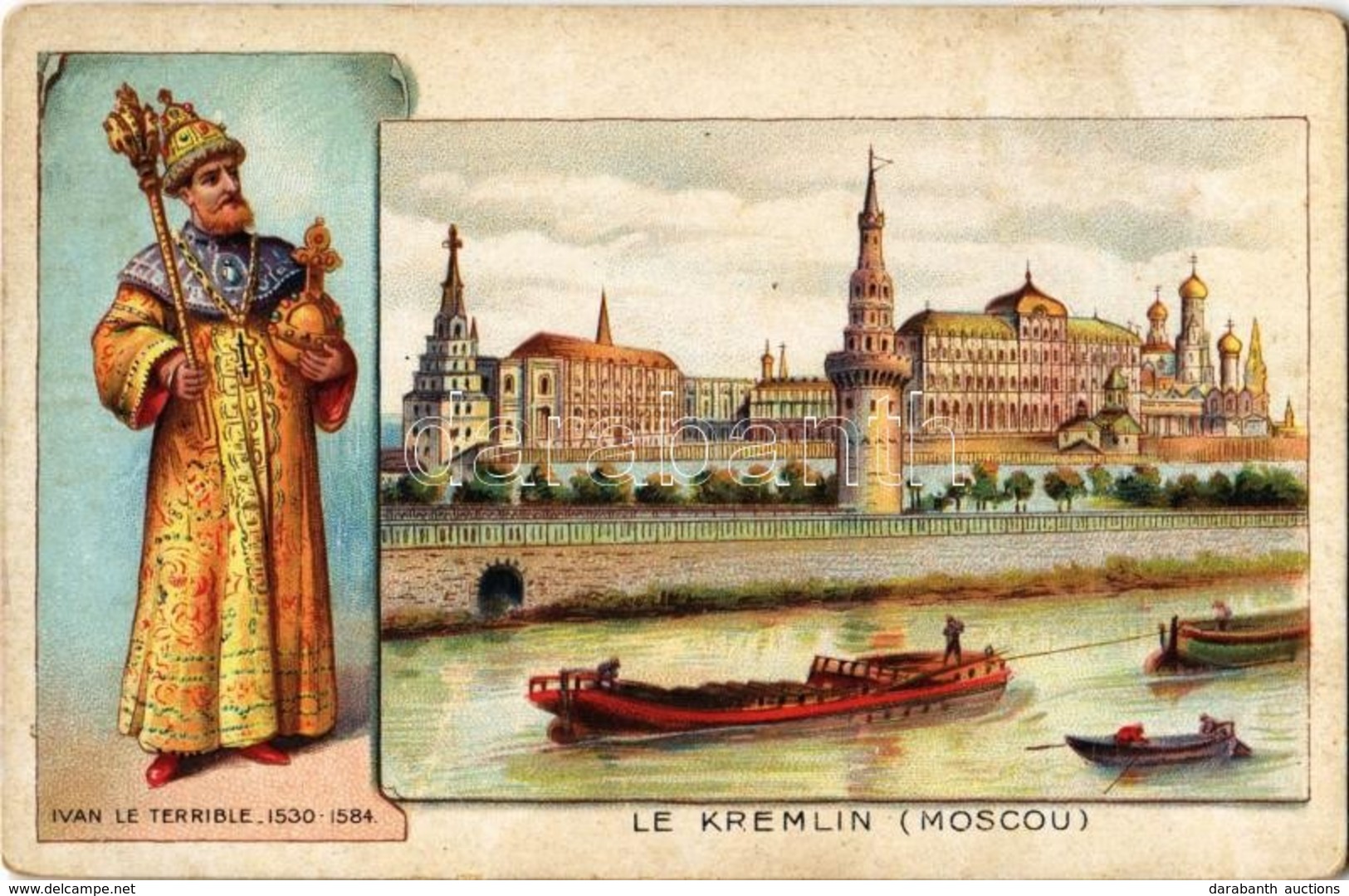 ** T2 Moscow, Moscou; Le Kremlin, Ivan Le Terrible 1530-1584 / Kremlin, Ivan The Terrible. Litho - Zonder Classificatie