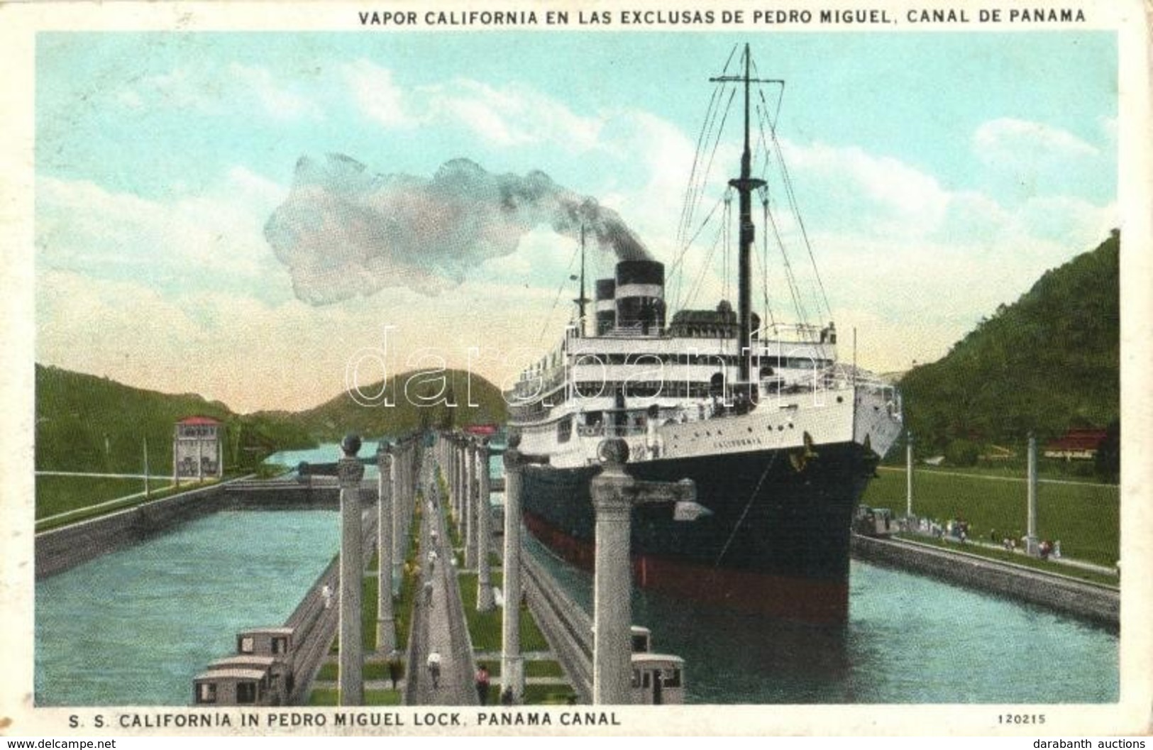 ** T2 Panama Canal, SS California In Pedro Miguel Lock - Unclassified