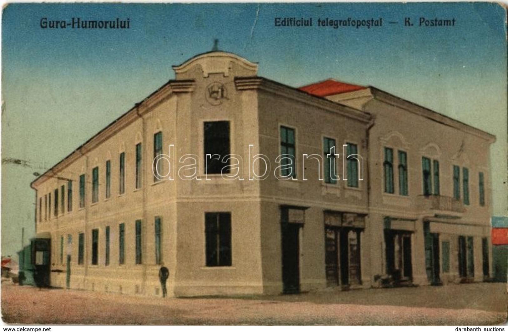 T2/T3 Gura Humorului, Gura Humora; Edificul Telegrafopostal / K. Postamt / Post And Telegraph Office. Josef Brandmann (g - Unclassified