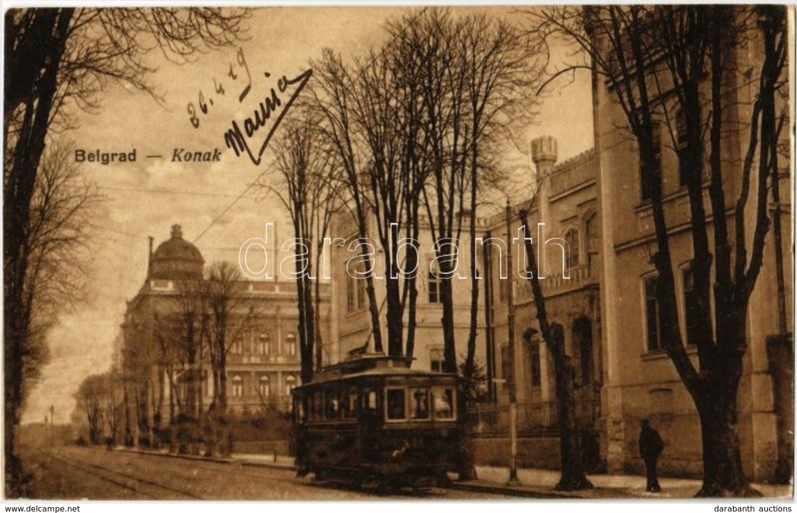 * T2 1919 Beograd, Belgrád, Belgrade; Konak / Street, Tram - Zonder Classificatie