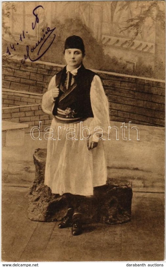 * T2 1918 Sumadija Region, Schumadija; Bauerin In Serbischer Nationaltracht / Peasant Woman In Serbian Folk Costume, Fol - Sin Clasificación