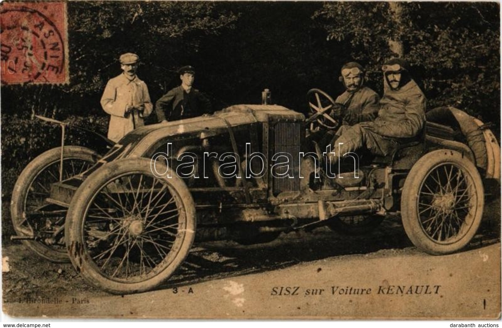T3 1906 Szisz Ferenc Magyar Származású Francia Gépészmérnök, A Renault Gyár Tesztelési Osztályvezetője és Autóversenyző  - Zonder Classificatie
