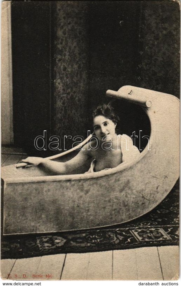 ** T2/T3 Nude Lady, Vintage Erotic Postcard. E.S.D. Serie 460. (EK) - Zonder Classificatie