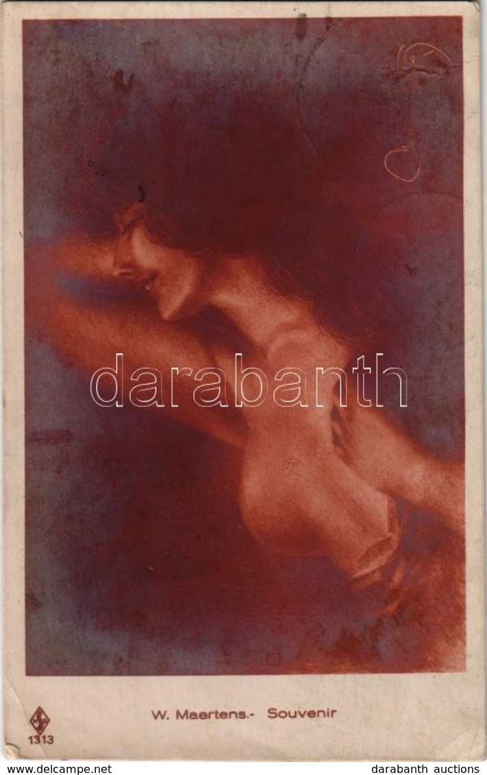 T2/T3 1929 Souvenir / Erotic Lady. HSB. 1313. S: W. Maertens (EK) - Zonder Classificatie