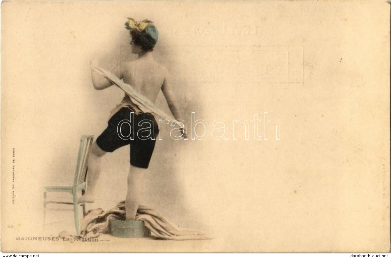 ** T2 Baigneuses. La Réaction. Edition Du Panorama De Paris 48. Rigler J. E. Rt. / Bathing Lady With Towel, Vintage Erot - Unclassified