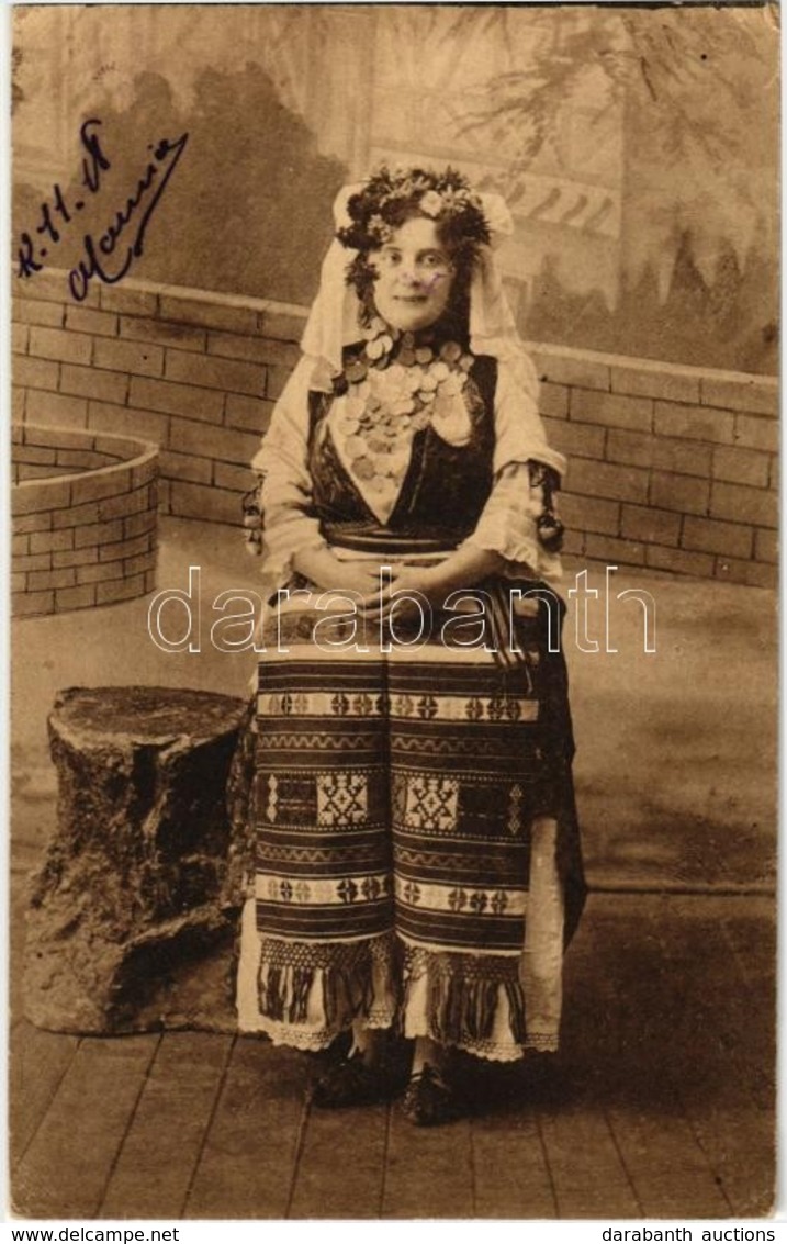 * T2 1918 Serbische Trachten, Bauerin In Serbischer Brauttracht / Serbian Costumes, Peasant Woman In Serbian Bridal Dres - Zonder Classificatie