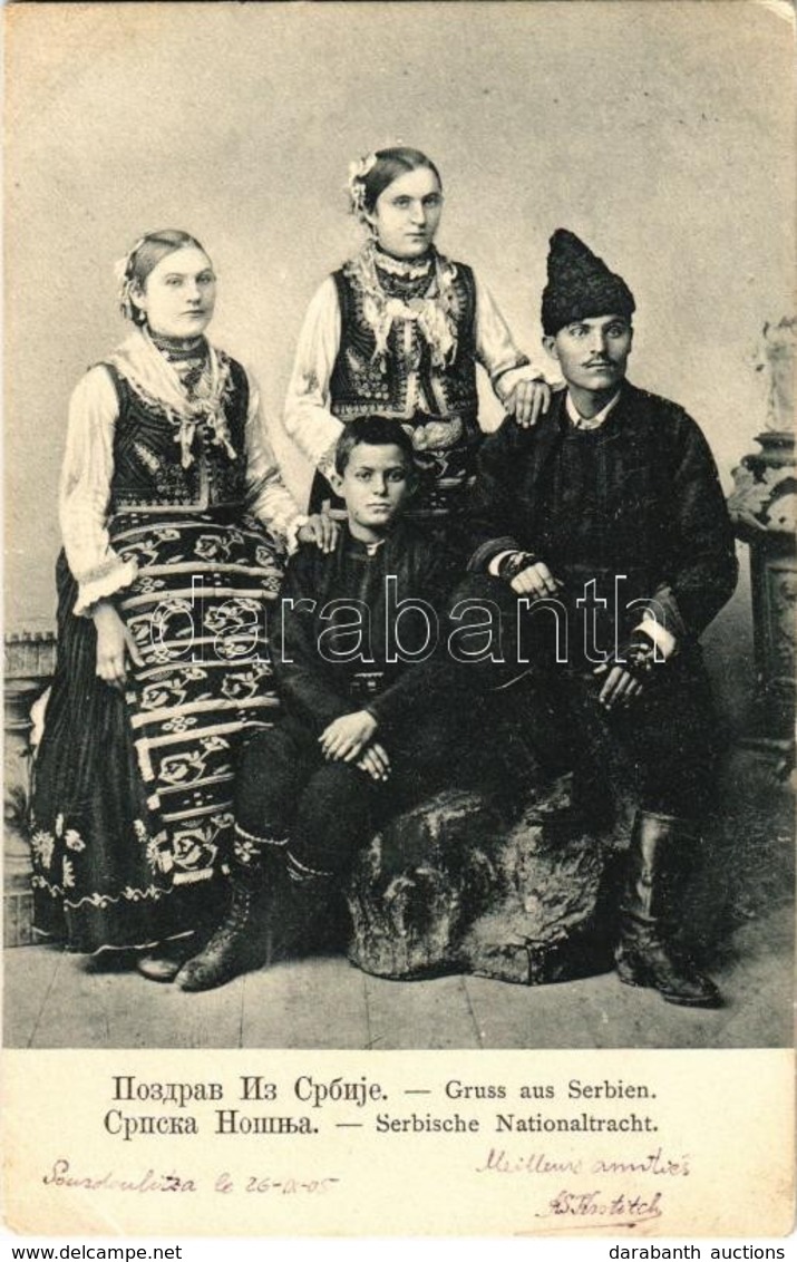 T2 1905 Serbische Nationaltracht / Seriban Folk Costumes, Folklore - Zonder Classificatie