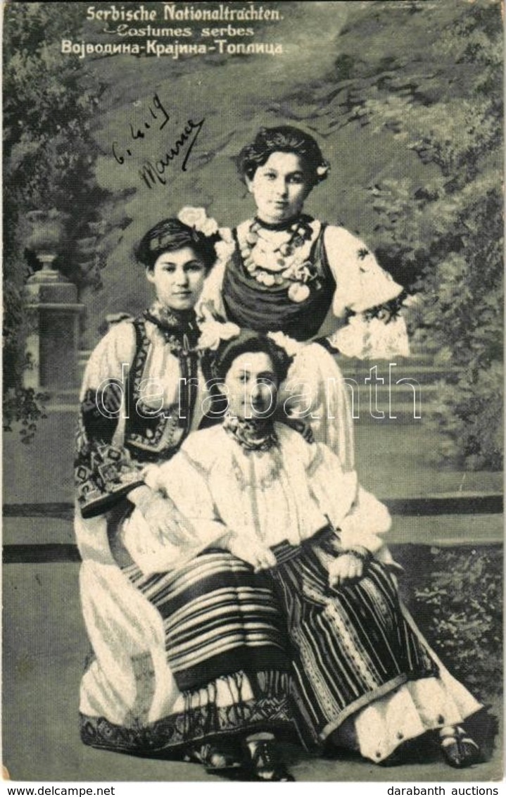 * T2 1919 Serbische Nationaltrachten / Costumes Serbes / Serbian Folk Costumes, Folklore - Unclassified