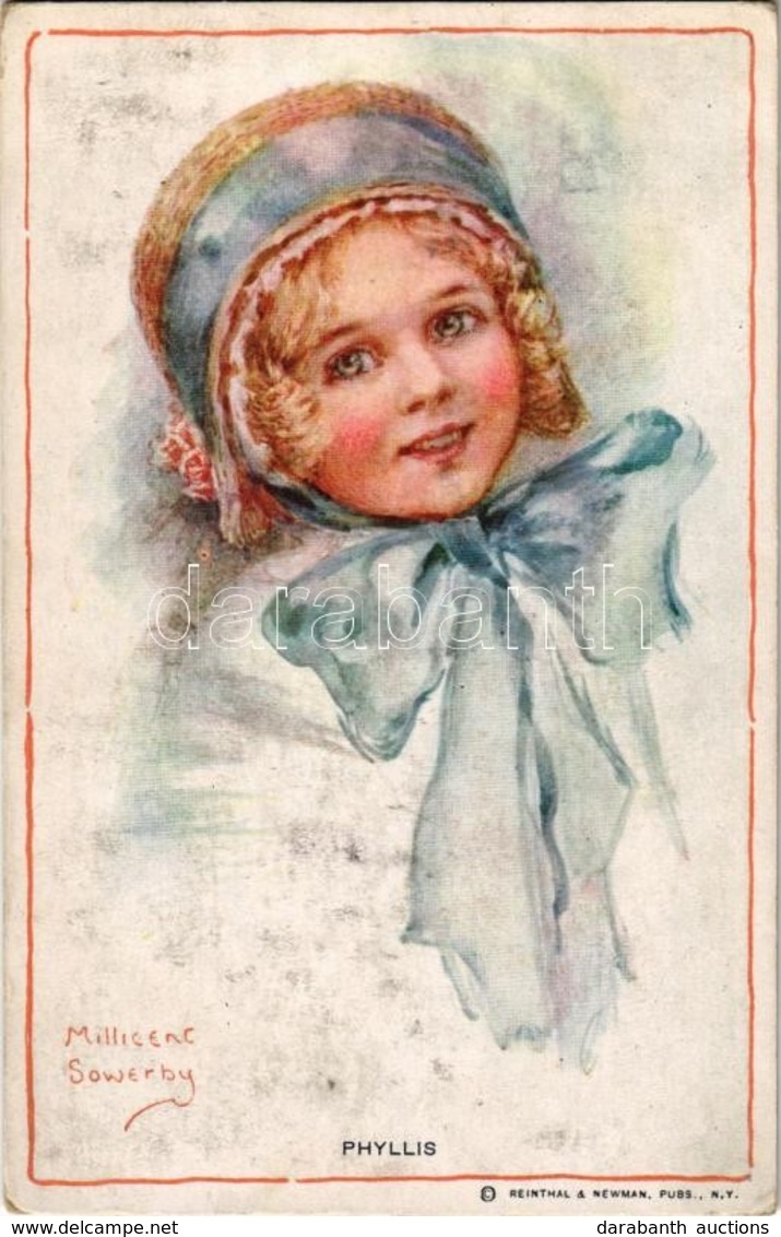 * T2 1917 'Phyllis', Girl With Ribbon, Reinthal & Newman No. 2001 S: Millicent Sowerby - Non Classés