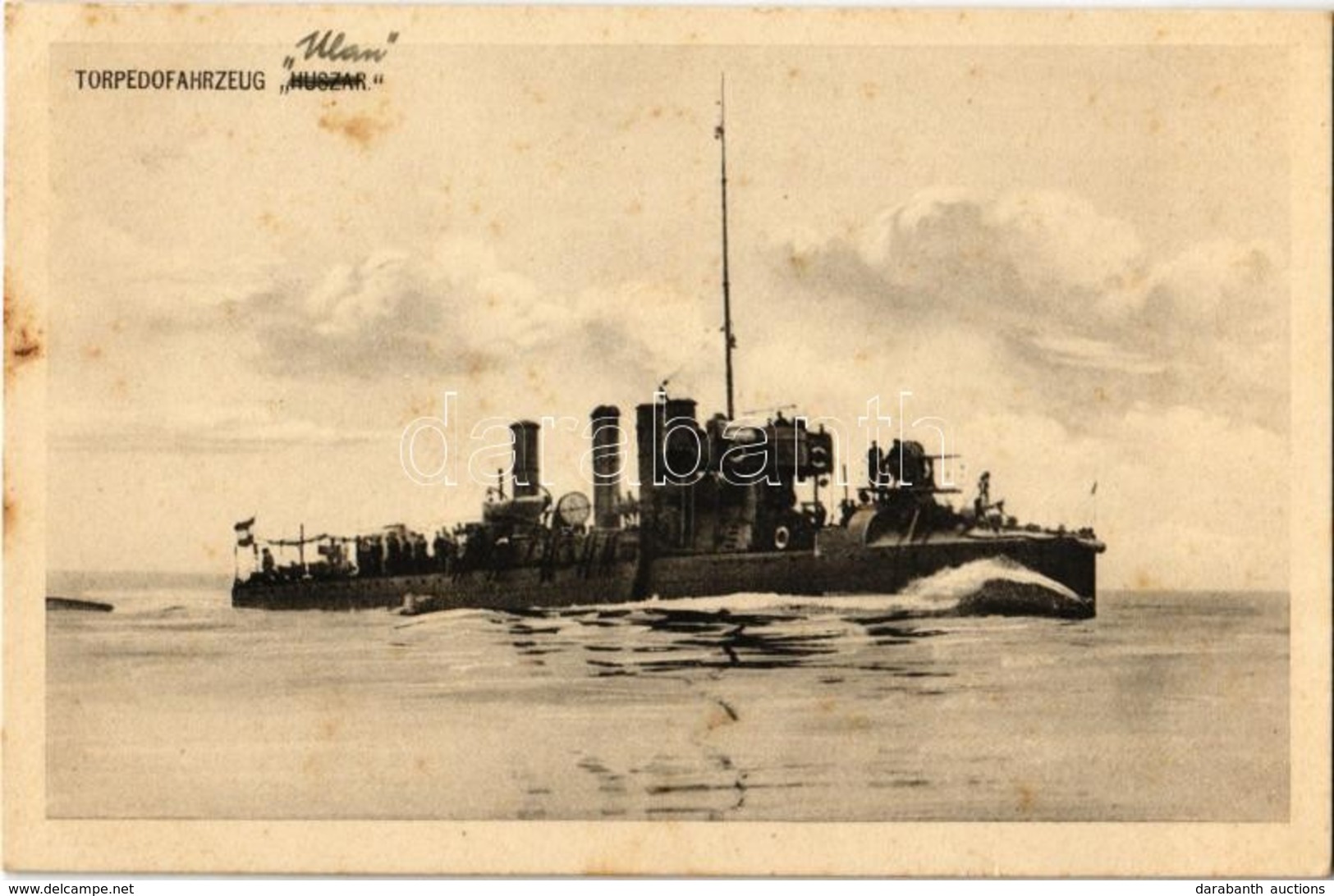 T2 SM Torpedoboot Huszár, K.u.K. Kriegsmarine / SMS Huszár Osztrák-magyar Haditengerészet Huszár-osztályú Rombolója (Zer - Sin Clasificación