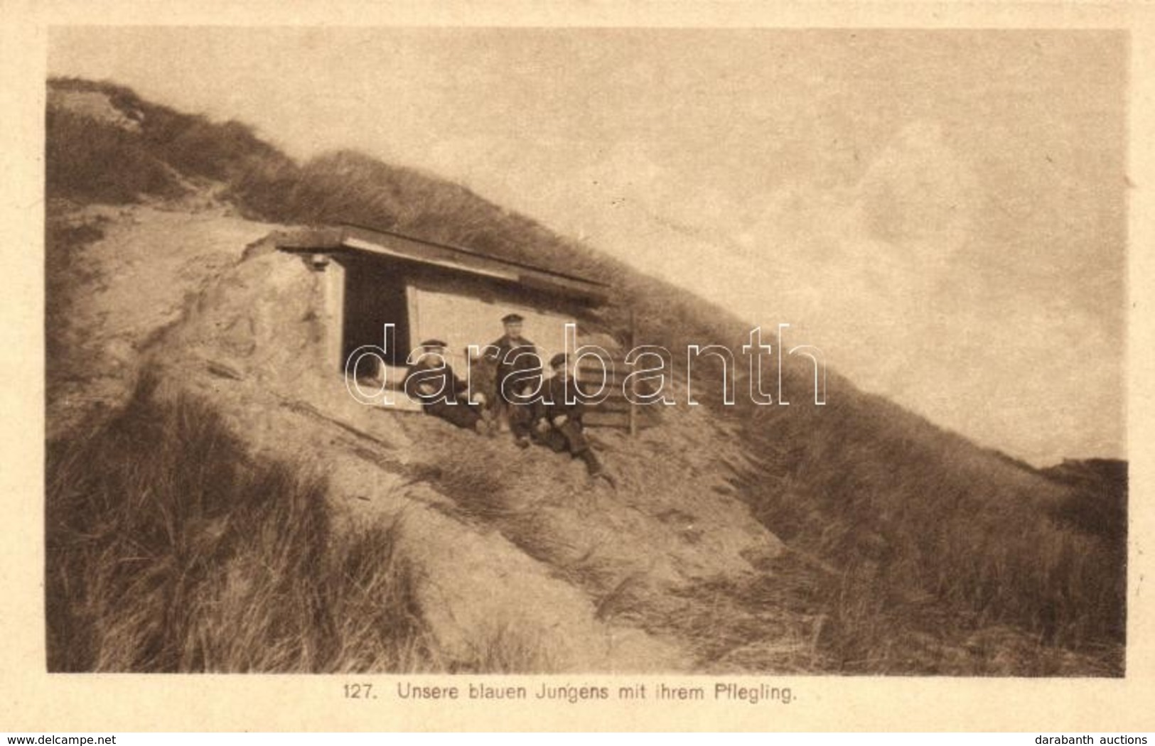 ** T1/T2 Unsere Blauen Jungens Mit Ihrem Pflegling / German Mariners With A Donkey - Sin Clasificación