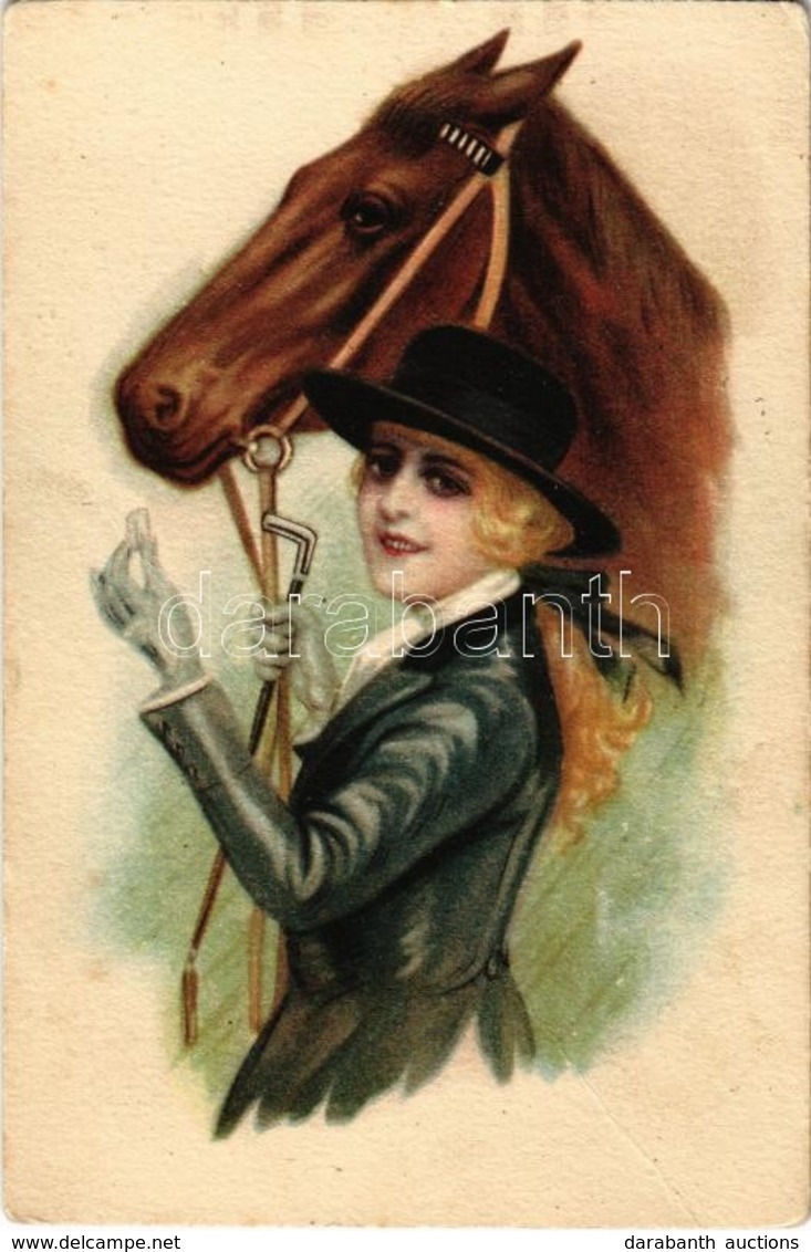 ** T2/T3 Lady With Horse, Amag O. 34 (fa) - Zonder Classificatie