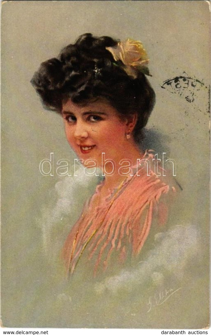 T2 1912 Lady, Déposé Nr. 15914. S: Ellka - Zonder Classificatie