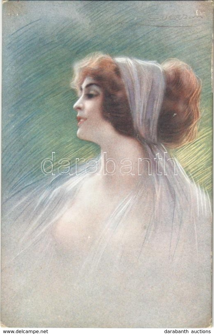 ** T2 Lady, Gently Erotic Art Postcard, A. Scrocchi 2719-2 S: Guerzoni - Unclassified