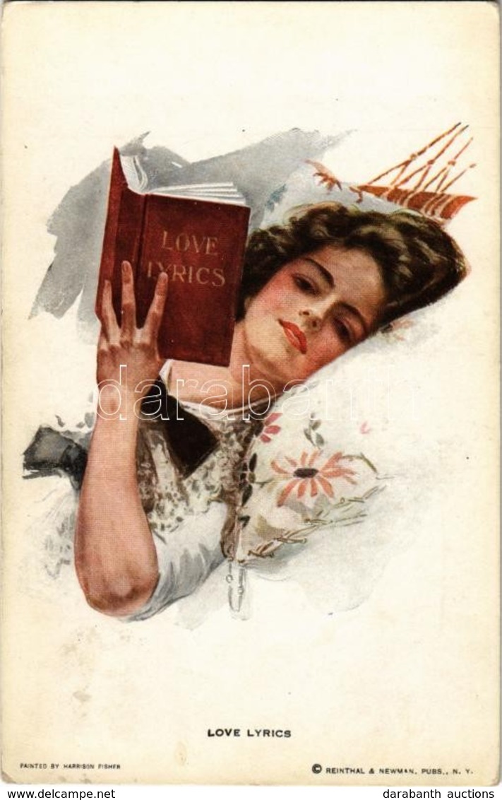 T2 1913 'Love Lyrics', Lady, Reinthal & Newman S: Harrison Fisher - Unclassified