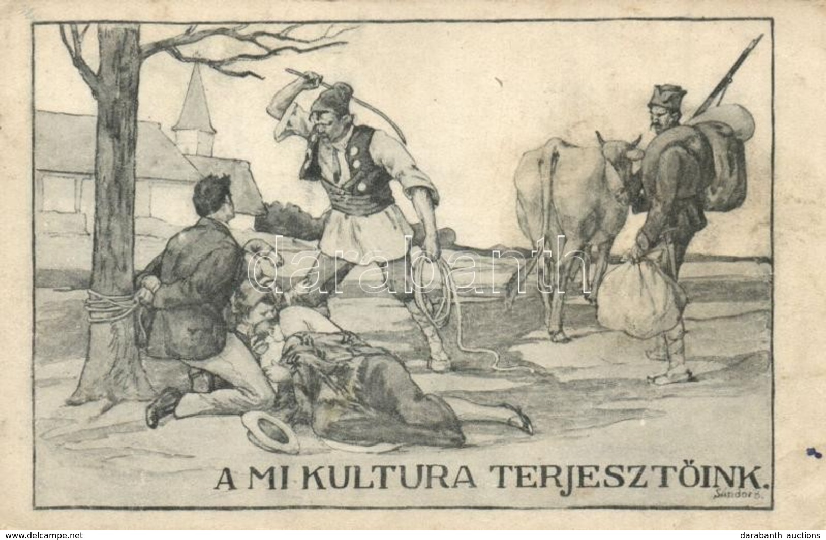 ** T2/T3 A Mi Kultúra Terjesztőink; Magyarország Területi Épségének Védelmi Ligája / Hungarian Irredenta S: Sándor B. (f - Zonder Classificatie