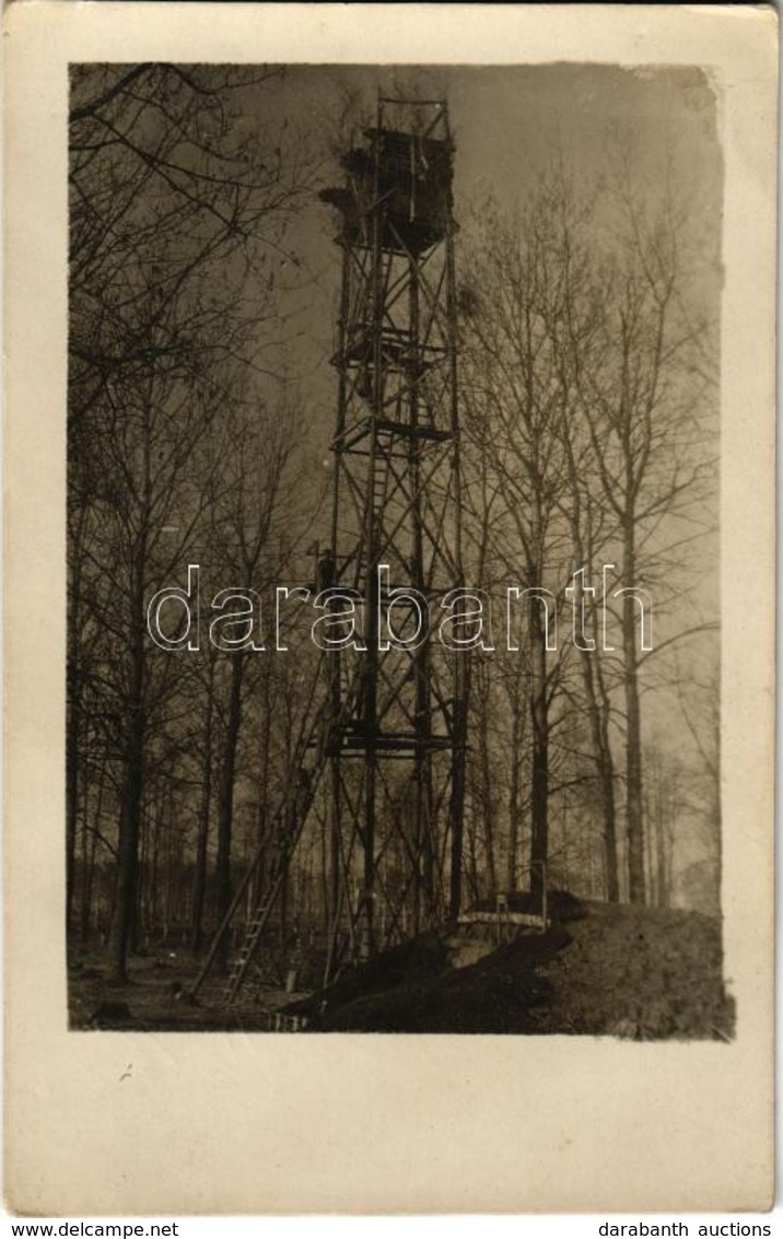 * T2 1916 Postavi (?), Tüzérségi Megfigyelő Torony / WWI K.u.K. Military Watch Tower. Photo - Unclassified