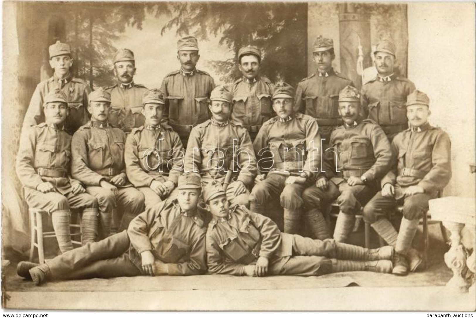 T1/T2 1916 Osztrák-magyar Katonák Csoportképe / WWI K.u.K. (Austro-Hungarian) Military, Soldiers, Group Photo - Sin Clasificación