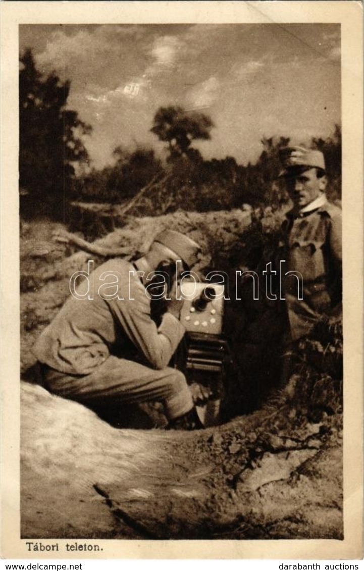 ** T2 Tábori Telefon. Az 'Érdekes Újság' Kiadása / WWI Austro-Hungarian K.u.K. Military, Soldiers With The Field Telepho - Zonder Classificatie