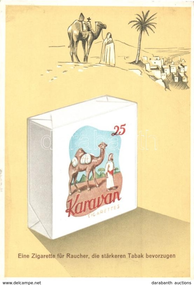 ** T2 Eine Zigarette Für Raucher, Die Stärkeren Tabak Bevorzugen / Karavan Cigarettes Advertisement Card - Zonder Classificatie