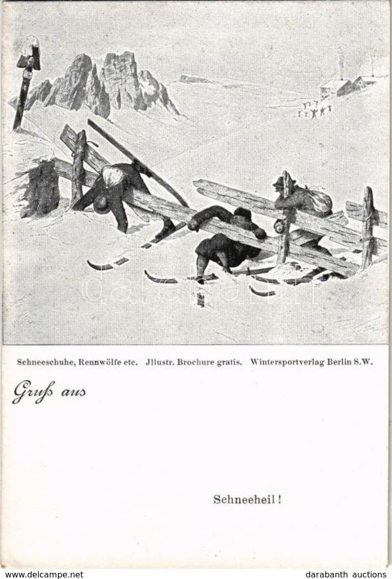 ** T2/T3 Schneeheil! Schneeschuhe, Rennwölfe Etc. Ski, Winter Sport. Wintersportverlag, Berlin SW. 46. (EK) - Sin Clasificación