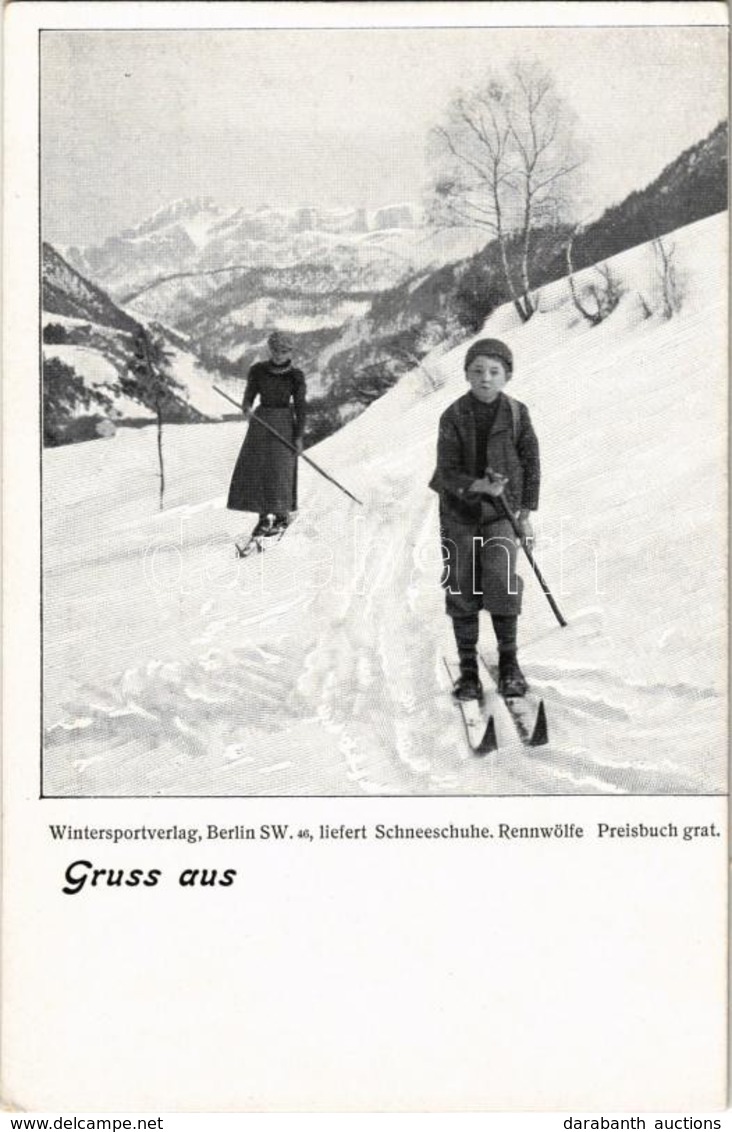 ** T1/T2 Schneeschuhe, Rennwölfe Etc. Ski, Winter Sport. Wintersportverlag, Berlin SW. 46. - Zonder Classificatie