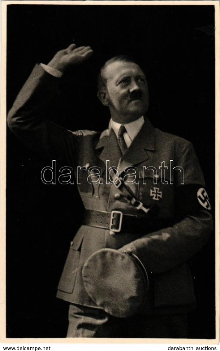 * T1/T2 Adolf Hitler. 180 Presse Foto Berlin. Verlag Carl Köfer + '1938 Ein Volk, Ein Reich, Ein Führer Wien' So. Stpl - Zonder Classificatie
