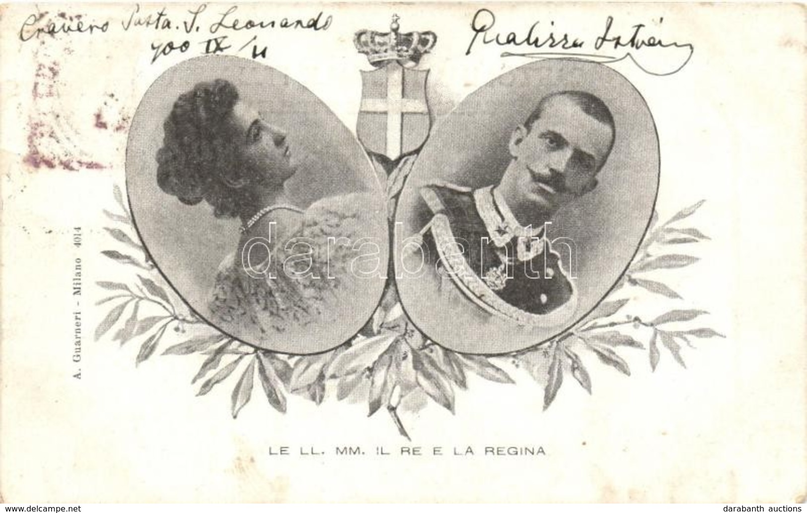 T3 Le Ll. Mm. Il Re E La Regina / Victor Emmanuel III Of Italy With Elena Of Montenegro; (fl) - Zonder Classificatie